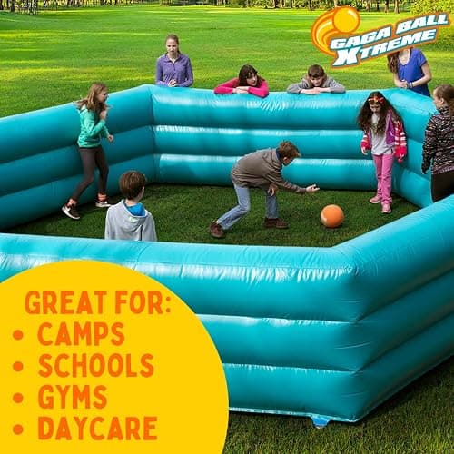 SCS Direct Gaga Playground Balls 3pk (8.5 inches) w Air Pump- Durable Rubber Pack for Dodgeball, Kickball, Gagaball Official Play and School - Fun Outdoor Toys and Accessories Gift for Kids thumbnail 6