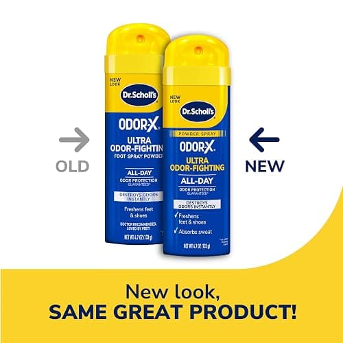 Dr. Scholl’s Odor-X ODOR-FIGHTING Spray-Powder // All-Day Odor Protection and Sweat Absorption - Packaging May Vary thumbnail 3