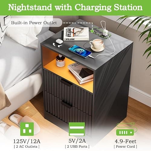 Night stands with CPAP machine slot  thumbnail 5