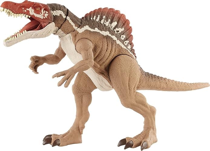 Jurassic World Toys Extreme Chompin' Spinosaurus Dinosaur Action Figure, Huge Bite, Authentic Decoration, Movable Joints, Ages 4 Years Old & Up - Standard Packaging
