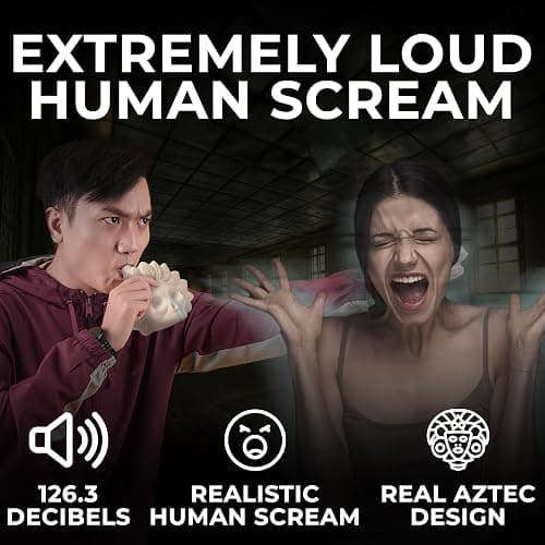 Real Aztec Death Whistle: Loudest Screaming Aztec Death Whistle Apex Predator - Loudest Scream Silbato Azteca At 125+ Decibels - Built by the Mayan - ARKAEOLOGY thumbnail 2