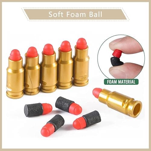 Pistolet Jouet, Pistolet Enfant en Mousse Souple avec Daccessoires, Pistolets Jouets Réaliste Blaster pour Garçons, Jouets pour Enfants 14+ de Plein Air, Energie 0.1 Joules thumbnail 6