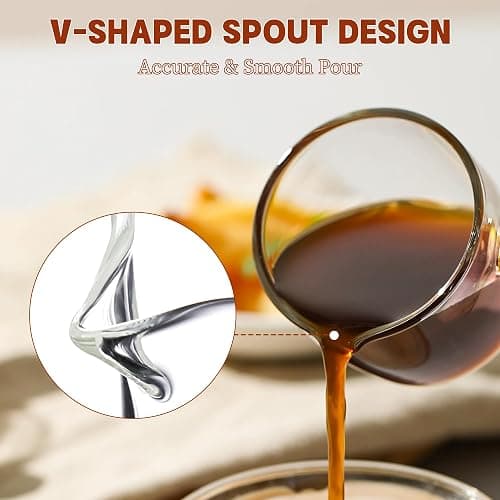 Gulex Espresso Cups, Glass Coffee Espresso Cups with Pour Spout, 4.3 oz, Clear, Set of 2 (Set of 2) thumbnail 4