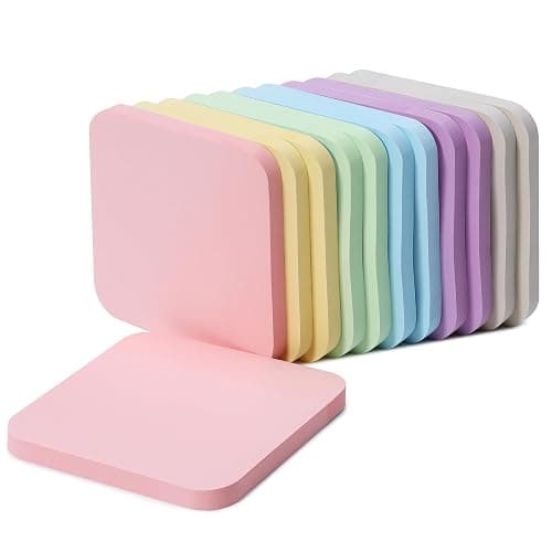 Mr. Pen- Sticky Notes, 2.8"x2.8", 12 Pads, 720 Sheets, Pastel Color | Round Corner Sticky Notes Bulk, Self-Stick Note Pads, Perfect for Office, School, Home, Study & Organization thumbnail 7