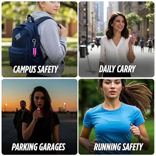 Guard Dog Security Bling it On Pepper Spray Keychain with Safety Twist Top Mini and Easy Carry Lightweight and Fashionable Maximum Police Strength OC Spray 16 Feet Range 0.5 fl oz thumbnail 6