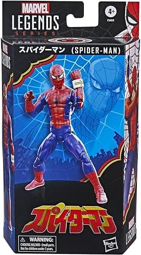 STAR WARS Marvel Legends Series Spider-Man 60th Anniversary Japanese Spider-Man 6-inch Action Figures, 6 Accessories thumbnail 2