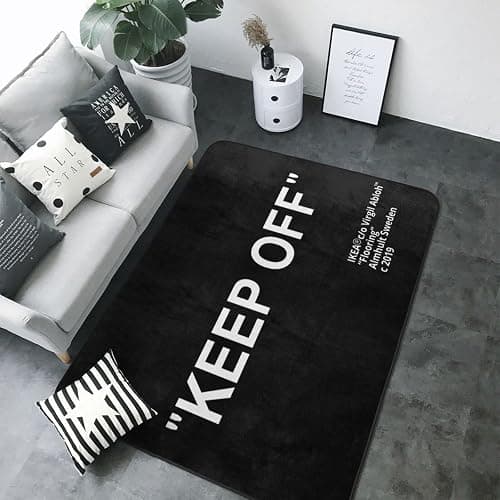 YIKUDU Keep Off Large Rugs Floor Mat Modern Carpet for Home Decoration Area Rug,Cozy Art Decoration Polyester Carpet 36 x 24 inch thumbnail 4