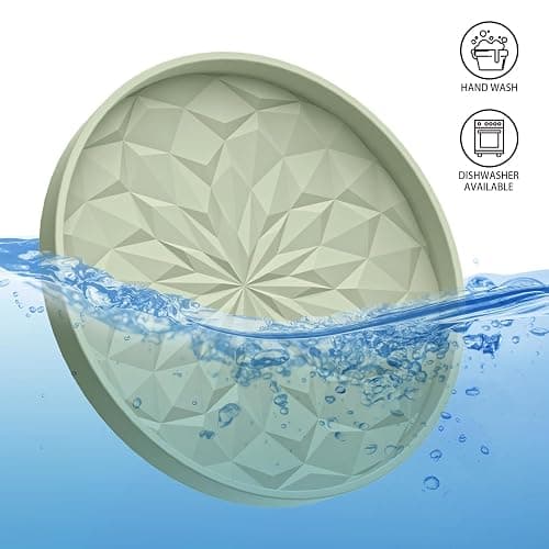ME.FAN Car Coasters for Cup Holders [4 Pack] - 2.75In Silicone Auto Mug Mats - Universal Non-Slip Recessed Car Interior AccessoriesDesert Sage thumbnail 7