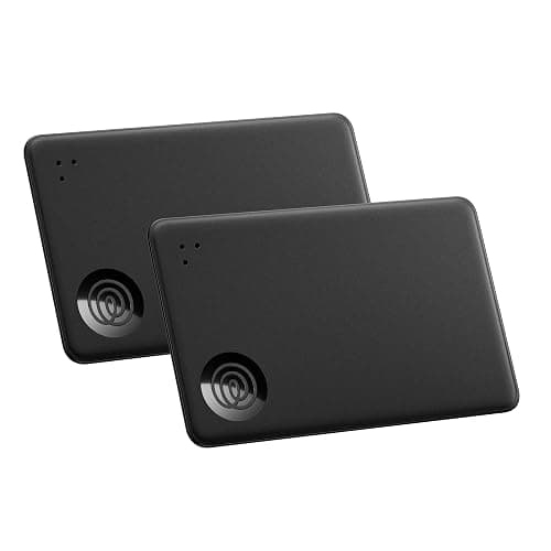 Life360 Tile Slim - Wallet Finder, Bluetooth Tracker and Item Locator for Luggage Tags, Passports and More. Both iOS and Android Compatible. Phone Finder. 2-Pack (Black) - Image 1