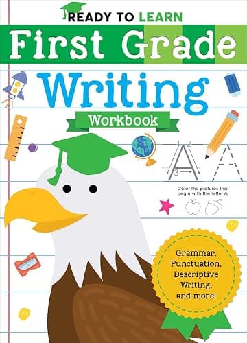 Ready to Learn: First Grade Writing Workbook: Grammar, Punctuation, Descriptive Writing, and More! - Image 1