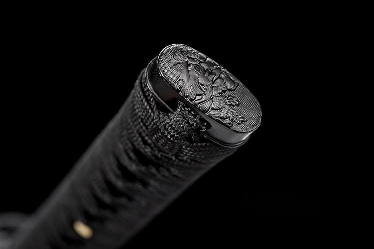 LQDSDJ Black Samurai Japanese Sword Katana Swords Hand-Forged thumbnail 7