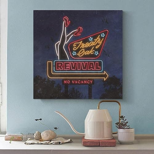 No Vacancy - Treaty Oak Revival Canvas Poster Bedroom Decoration Landscape Office Valentine's Birthday Gift Unframe-style12x12inch(30x30cm) - 12L" x 12W" - Unframe-style thumbnail 3