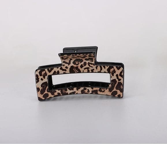 3.5'' Creaseless Tortoise Shell Hair Clips for Women Leopard Print Hair Claw Clips Girls – Acrylic French Banana Barrettes, Non-Slip Strong Hold for Thick & Thin Hair Stylish Fashion Accessories thumbnail 3