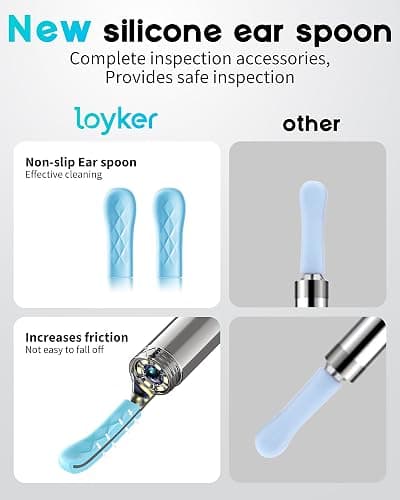Loyker X6 Ear Wax Removal Tool Camera, Ear Cleaner with Camera, FSA - HSA Store Eligible, 1080P Ear Camera with 6LED Light for Ear/Nose/Throat/Tonsil Stone Examination, Black thumbnail 4