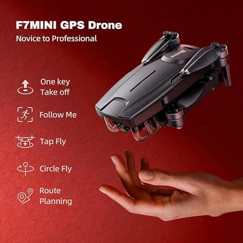 Bwine GPS Drones with 4K UHD Camera for Adults Beginner, F7MINI 249g Foldable FPV RC Quadcopter with 5G-1640Ft Transmission, Smart Return, Follow, Waypoint, Circle Fly Beginner Mode, No FAA Needed thumbnail 4