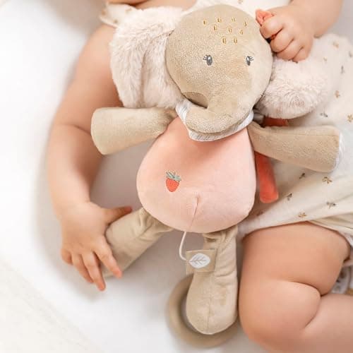 Nattou Musical Cuddly Elephant FLO, OLI, ERNEST, 24 cm, Oli Pink thumbnail 4
