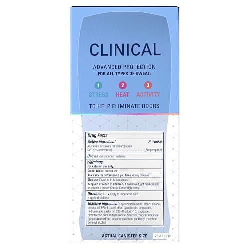Secret Clinical Strength Invisible Solid Antiperspirant Deodorant for Women, 100HR Sweat & Odor Protection, 3X Stress Protection with Hyaluronic Acid, PH Balanced, Completely Clean Scent, 2.6 oz thumbnail 11