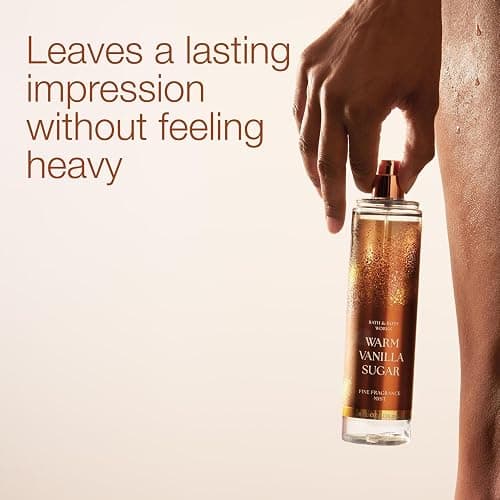 Bath & Body Works Warm Vanilla Sugar Fine Fragrance Mist, Body Spray & Perfume for Women, Long-Lasting Personal Fragrance, Sparkling Sugar and Sweet Vanilla Scent, 8 fl oz - 1 Pack thumbnail 5
