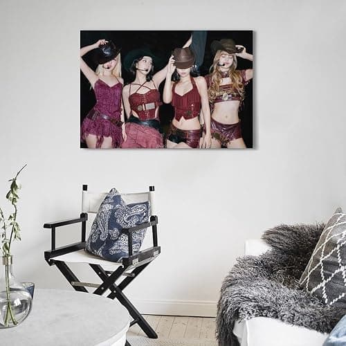 JIANGDANPPBEM Blackpink Poster DecoMotif Poster Dekorieren Sie Ihren Raum, definieren Sie Ihren Stil, 20 x 30 cm, Rahmenstil-10 thumbnail 5