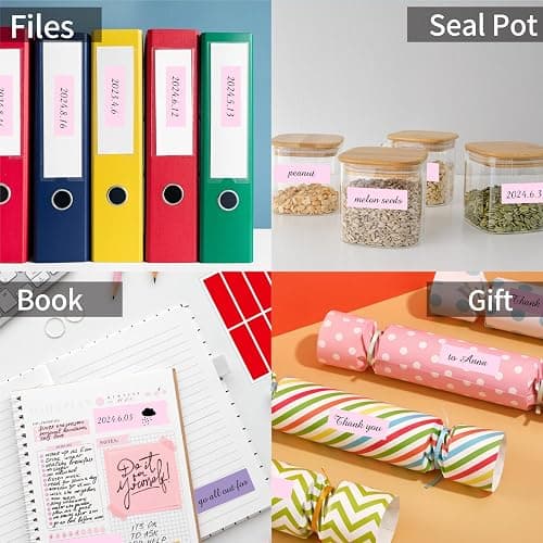 Starboling Color Coding Labels,400 PCS 1" x 3" Pink Rectangular Colored Labels Stickers,for Garage Sale,Price Tags,File Folder Tabs,and Classroom Organization thumbnail 6