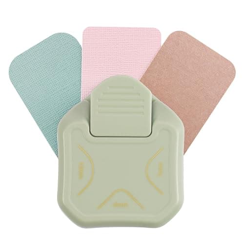 Vaessen Creative Perforatrice d'Angle 3 en 1-4, 7 et 10 mm - Vert Menthe | Arrondisseur de coins, Perforateur, Scrapbooking matériel, Papier, Bullet journaling, Cartes - Image 1