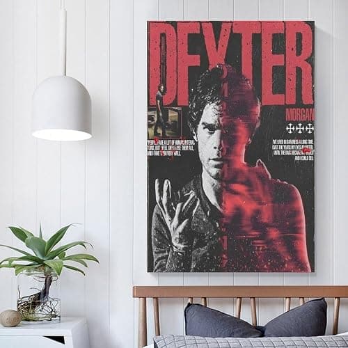 Dexter Movie Poster Canvas Wall Art Print For Room Aesthetic And Decor Poster For Bedroom Living Room Bathroom Kitchen Office Decor 08x12inch(20x30cm) Unframe-style - 08x12inch(20x30cm) - Unframe-style thumbnail 5