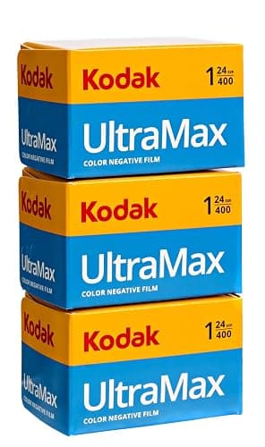 Kodak Ultramax 400 35mm Film Roll (24 Exposures) 3 Rolls + Sturdy Tiger Film Storage Case thumbnail 6