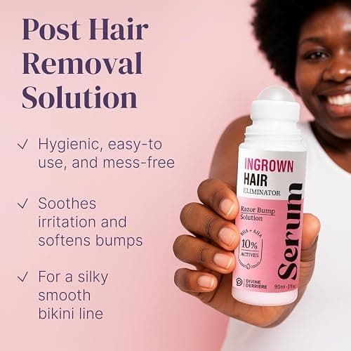 Razor Bump Stopper with Dark Spot Remover, Ingrown Hair Treatment for Bikini Area and Razor Bumps Treatment - Salicylic Acid After Shave Solution for Ingrown Hairs & Razor Burns thumbnail 4