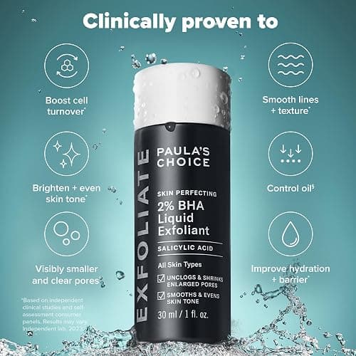 Paula's Choice SKIN PERFECTING 2% BHA Liquid Exfoliant with Salicylic Acid, Facial Polish for Enlarged Pores, Wrinkles & Fine Lines, Suitable for Blackhead-Prone Skin, Fragrance-Free thumbnail 6