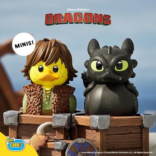 TUBBZ Mini: How to Train Your Dragon - Toothless Cosplaying Rubber Duck Vinyl Figure thumbnail 5
