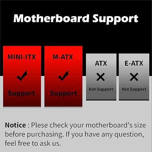 Montech AIR 100 ARGB Micro-ATX Tower with Four ARGB Fans Pre Installed, Ultra-Minimalist Design, Fine Mesh Front Panel, High Airflow, Unique Side Swivel Tempered Glass, Black thumbnail 2