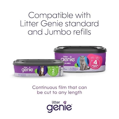 Litter Genie Style Pail |Cat Litter Waste Disposal System for Odor Control | Includes 1 Square Refill Bag, Made in Canada thumbnail 3