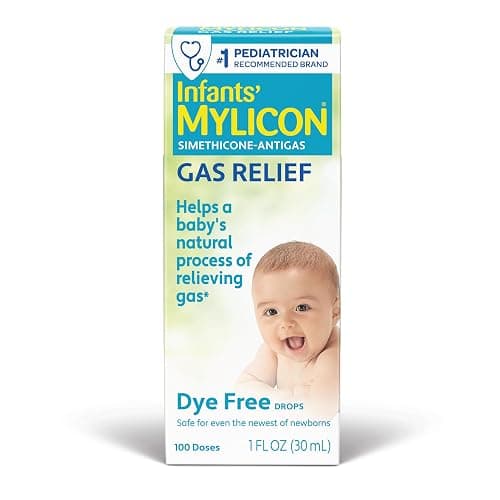 MYLICON Infants Gas Relief Drops for Infants and Babies, Dye Free Formula, 1 Fluid Ounce - Image 1