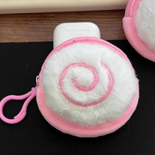 GGOOB Coin Purse Keychain Accessories Cutecore Fluffy Bag Charms Teen Girls Handbag Backpack Purse Charm Kawaii Things thumbnail 4