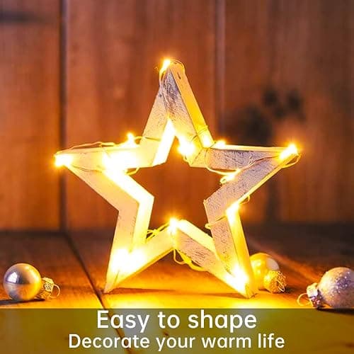 Yiaht 12 Pack Fairy Lights Battery Operated String Lights 7 Feet 20 Led Waterproof Christmas Lights Silver Wire Firefly Starry Moon Lights for Bedroom DIY Party Wedding Patio Christmas thumbnail 3
