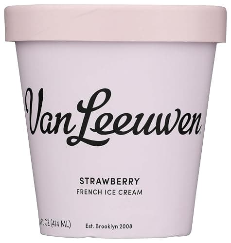 Van Leeuwen Premium Strawberry French Ice Cream, 14 oz (Frozen) - Image 1
