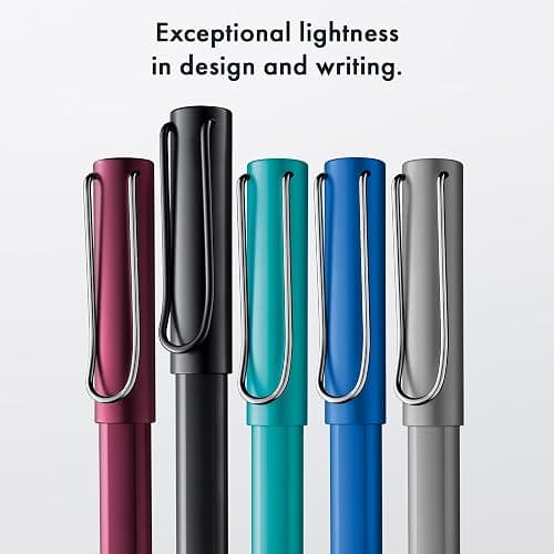Lamy AL-star oceanblue - Rollerball Pen pen with transparent, ergonomic grip & line width M - lightweight aluminum body - including rollerball refill M 63 in black thumbnail 7