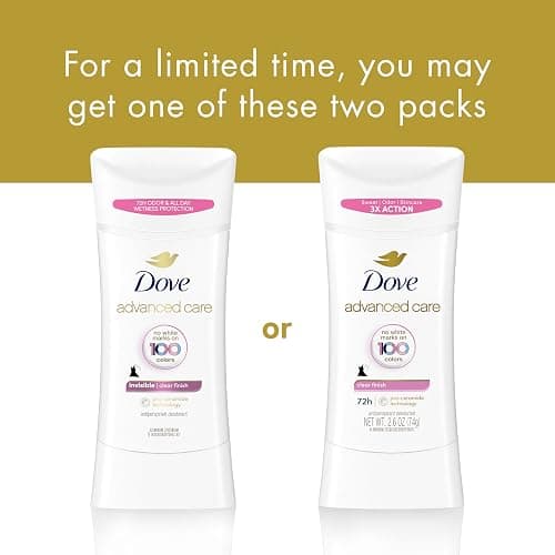 Dove Advanced Care Antiperspirant Deodorant Stick for Soft, Resilient Skin, Clear Finish with No White Marks and 72-Hour Sweat & Odor Protection, 2.6 oz thumbnail 3