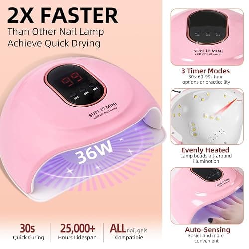 Acrylic Nail Kit With Drill And U V Light Full Nail Kit Set Professional Nail Starter Kit For Beginners Acrylic With Everything thumbnail 8