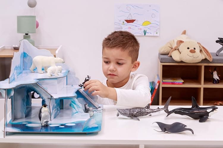 Papo - Figur Riesenkalmar - Meerestier für Kinder ab 3 Jahren - Handbemalt - Meereswelt Kollektion - 23 x 5 x 8 cm - Kunststofffigur - 56058 thumbnail 2