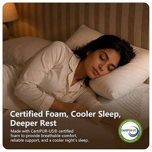 SayTale Medium Firm 8 inch Full Mattress Memory Foam Mattress in a Box | Gel Memory Foam, Motion Isolation, CertiPUR-US Certified thumbnail 5
