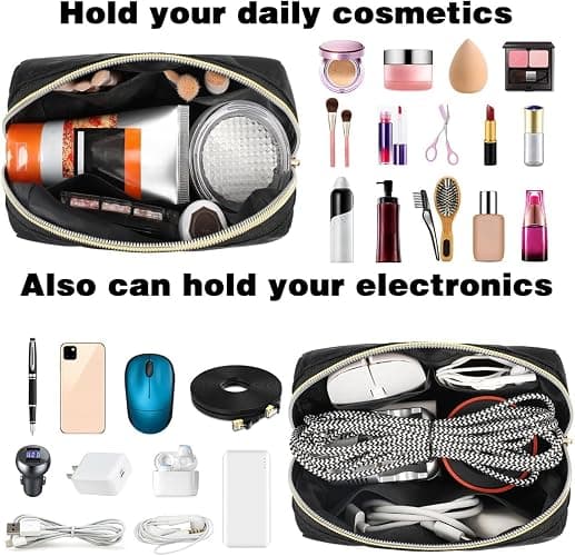 MATEIN Mini Backpack for Women, Waterproof Stylish Daypack Purse Shoulder Bag with USB Charging Port, Lightweight Small Casual Daily Travel Backpack, Lady Girls Gifts for Work School, 2pcs Sets, Black thumbnail 7