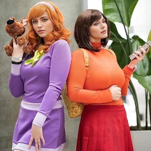 MUPUL Brown Bob Wig Short Brown Wigs for Costume Women Halloween Cosplay | Straight Brown Bob Wig with Bangs Natural Cute Wigs for Daily Costume Party thumbnail 5