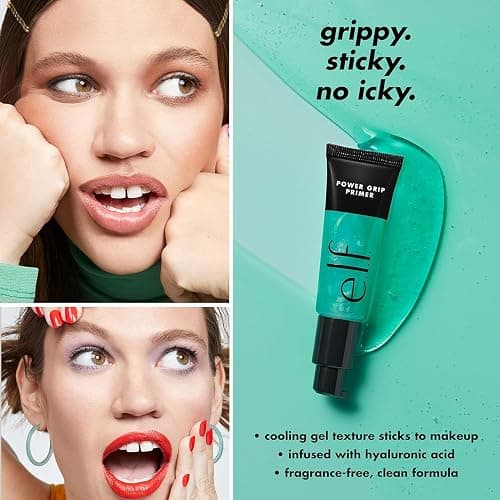 e.l.f. Power Grip Primer Mini, Gel-Based & Hydrating Face Primer For Smoothing Skin & Gripping Makeup, Moisturizes & Primes thumbnail 3
