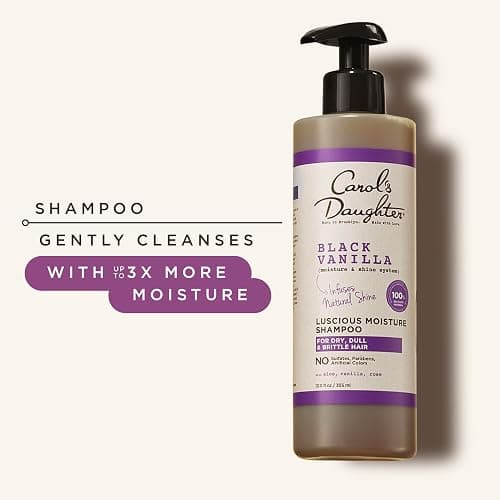 Carol's Daughter Black Vanilla Moisture Sulfate Free Shampoo for Curly, Wavy or Natural Hair, Moisturizing Hair Care for Dry, Damaged Hair, 12 Fl Oz thumbnail 4