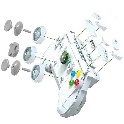 MEGA Microsoft Collectible Building Set, Xbox 360 Replica Model with 1342 Pieces, Controller and LED Lights, Build & Display Toy for Adult Collectors, HWW15 thumbnail 6
