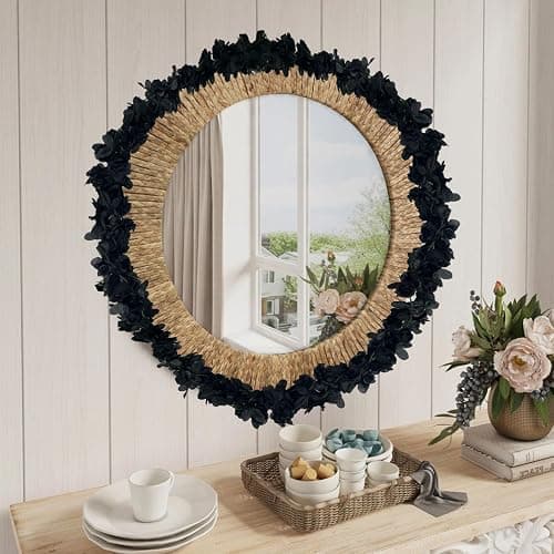 8Pcs 63Ft Black Rose Garland, Fake Rose Hanging Flowers, Artificial Flower Vine, Hanging Floral Vine Garland for Wedding, Birthday Party, Wall Arch, Halloween, Christmas Garden Backdrop Decor thumbnail 5