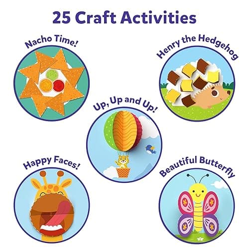 Skillmatics Scissor Skills Activity Book - Snip Snip, 25 Fun Cutting & Creative Activities for Preschoolers, 2 Child-Safe Scissors, Fine Motor Skills Craft Kit, Gifts for Kids Ages 3, 4, 5, 6, 7 - 1. Multi-Theme thumbnail 6