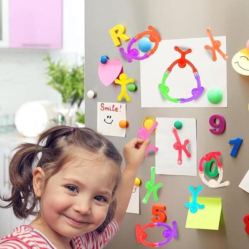 YOTNUS 24Pcs Magnetic-People-Magnet-Men, Magnetic Travel Toys for Kids, Creative, Portable and Educational, Funny Magnets for Kids, Small Toys for Classroom Prizes, Easter Egg Stuffers, Office thumbnail 5
