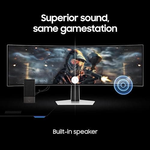 Samsung 49" Odyssey (G93SC) Series QD-OLED Curved Gaming Monitor | 240Hz, 0.03ms, DQHD, G-Sync Compatible, FreeSync Premium Pro, Adjustable Stand (LS49CG932SNXZA) thumbnail 9